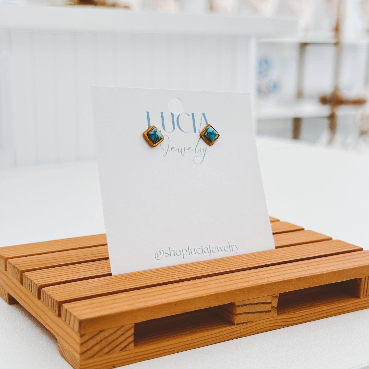 Dainty Turquoise Studs