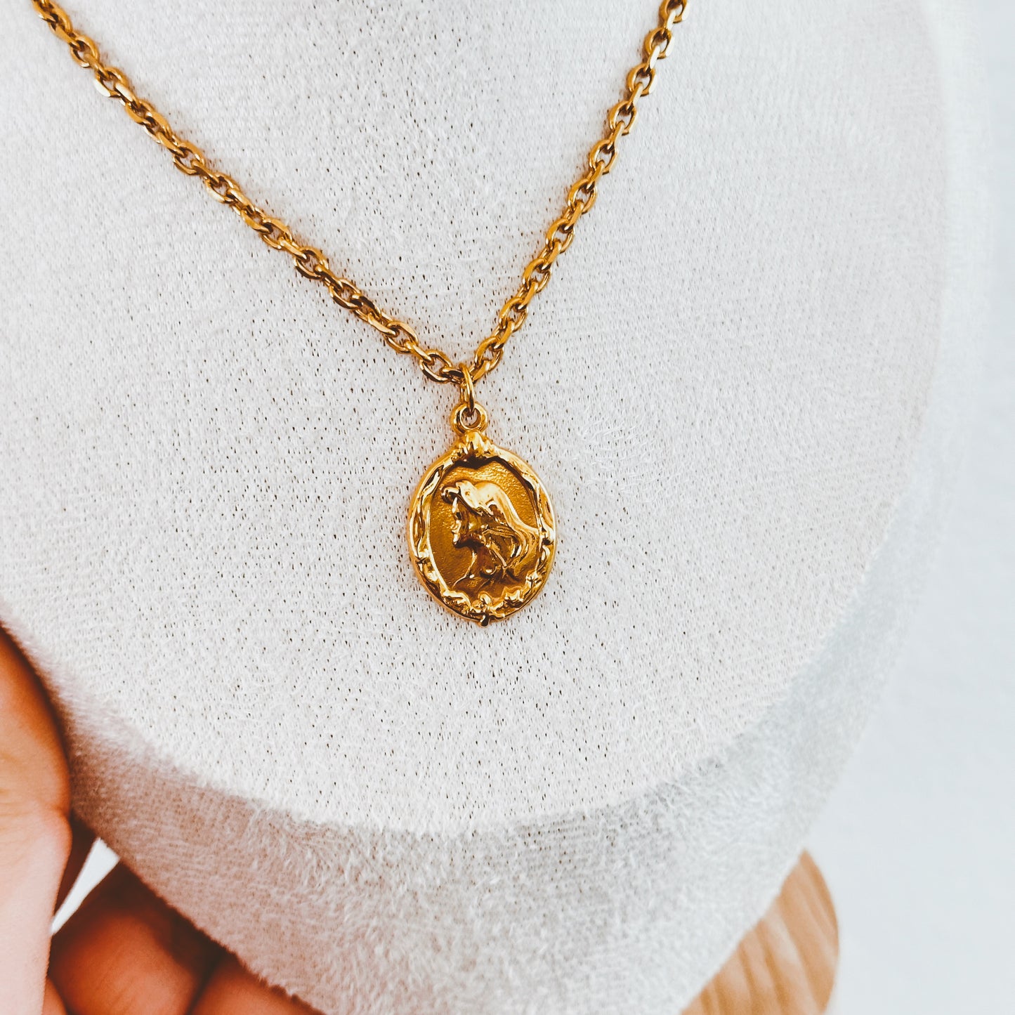 Reversible Mermaid Charm Necklace