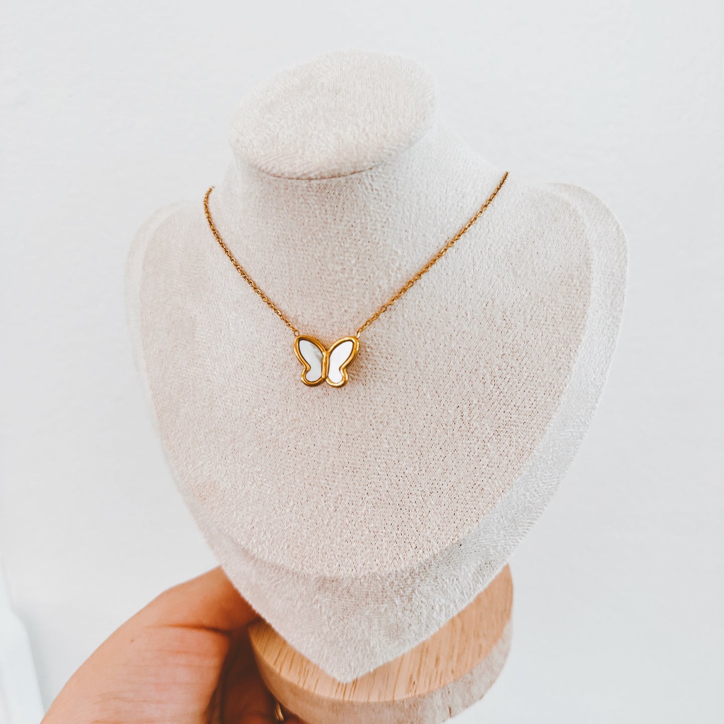 Shimmery Butterfly Necklace