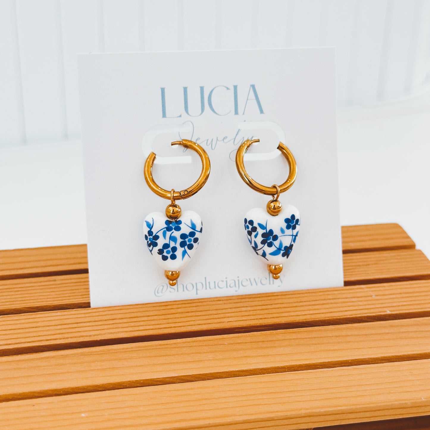 Tea-Party Style Heart Hoops