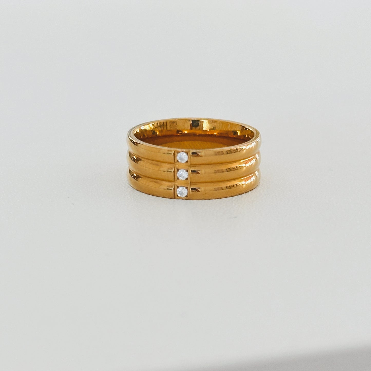Triple Band CZ Ring