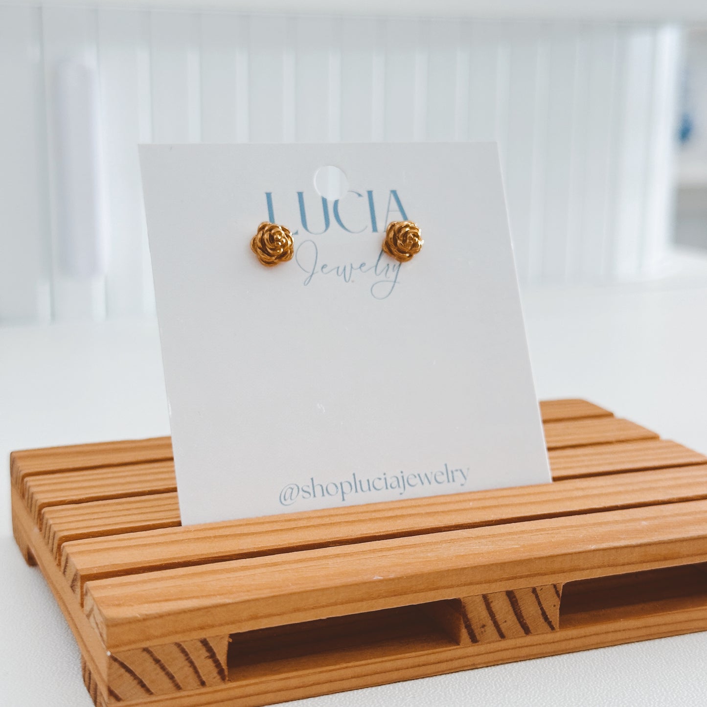 Dainty Rose Studs