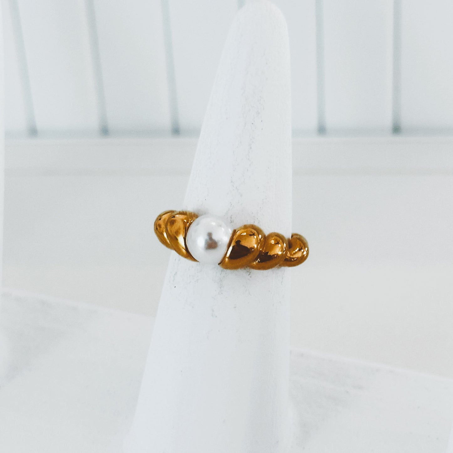 Pearl Croissant Ring
