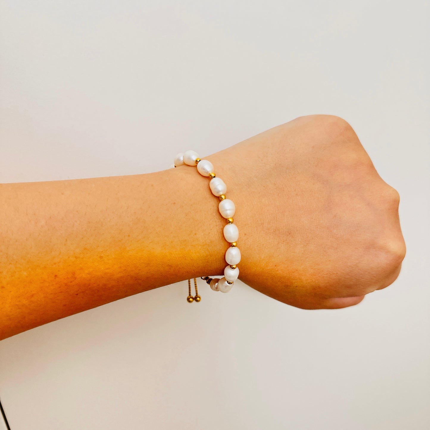 Adjustable Pearl Bracelet