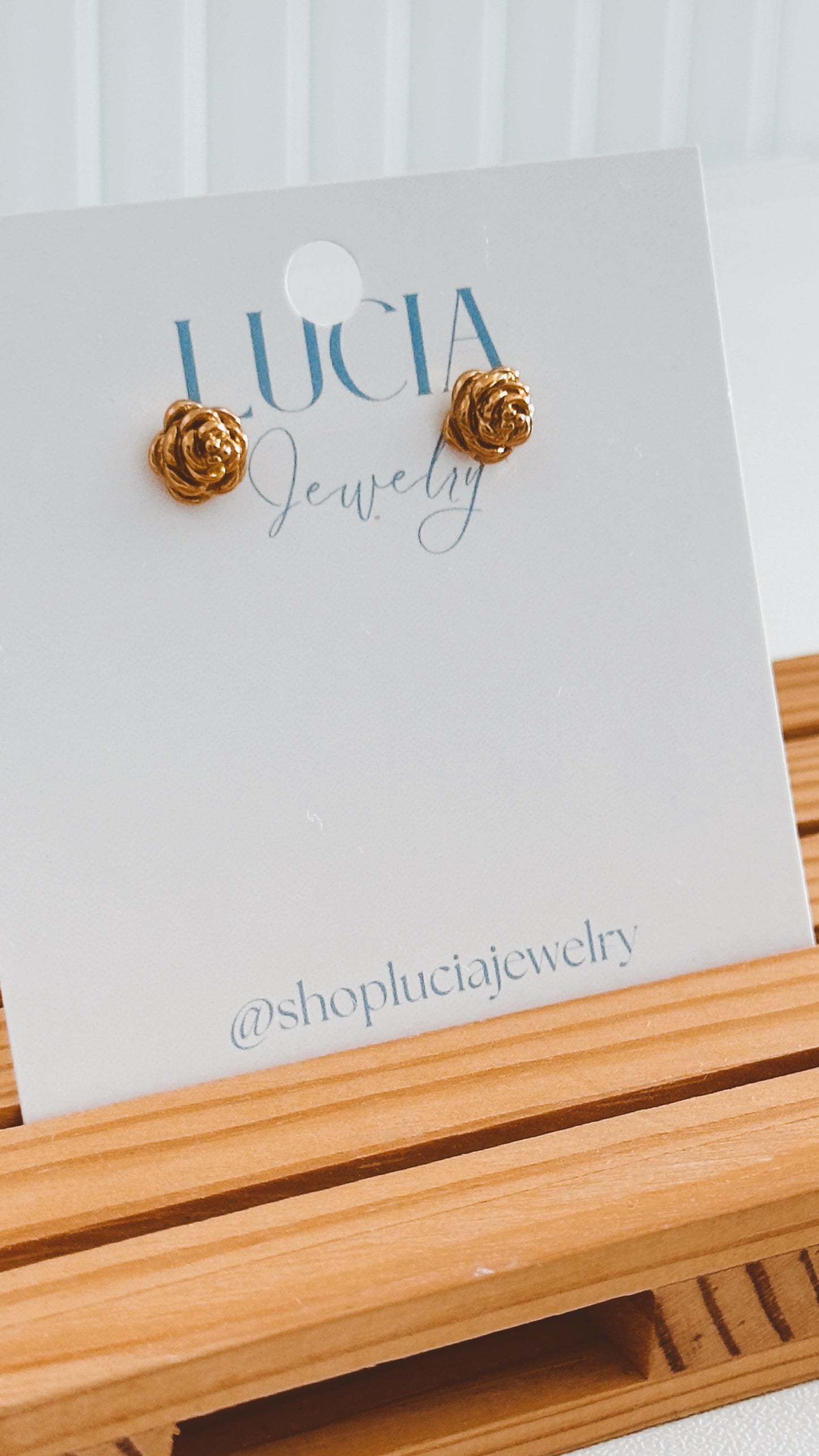 Dainty Rose Studs