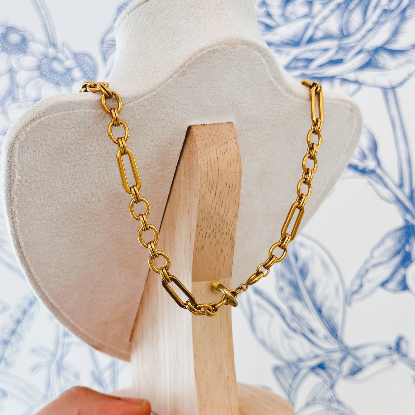 Mixed Hardware Link Necklace