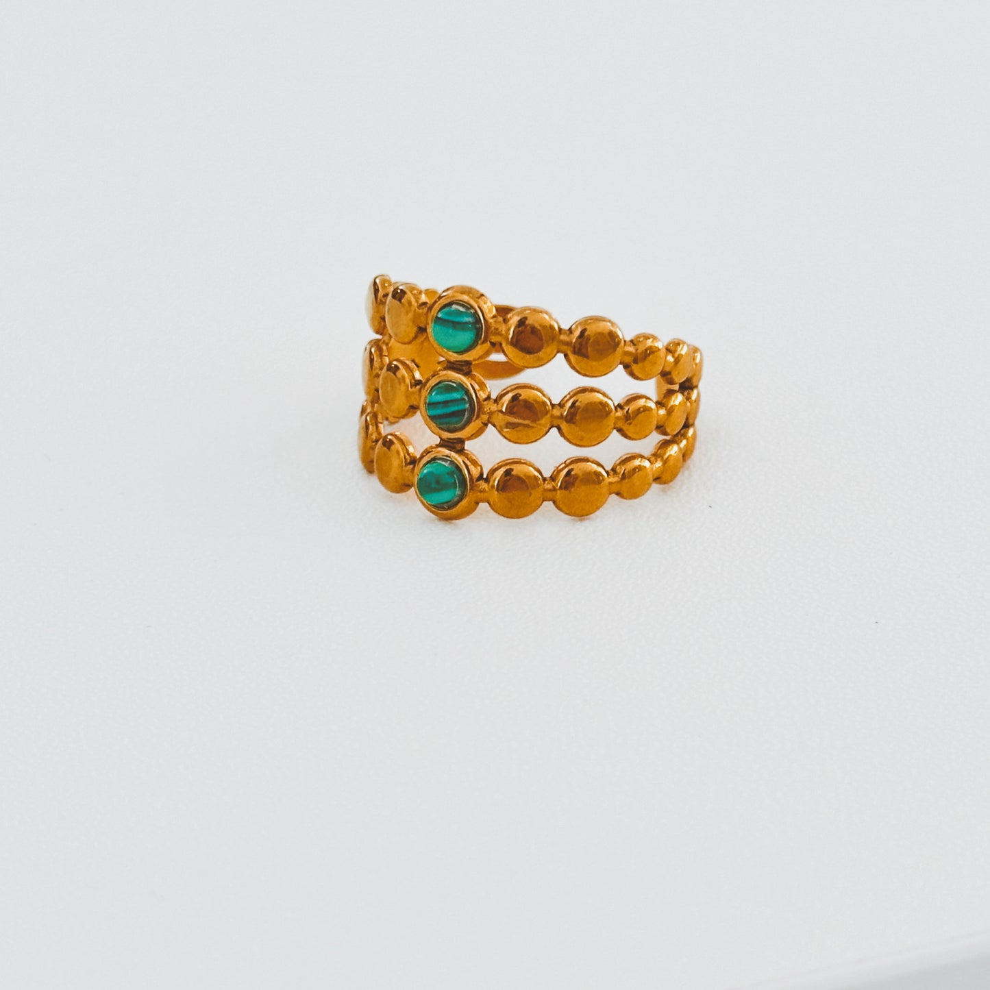 Malachite Open Ring