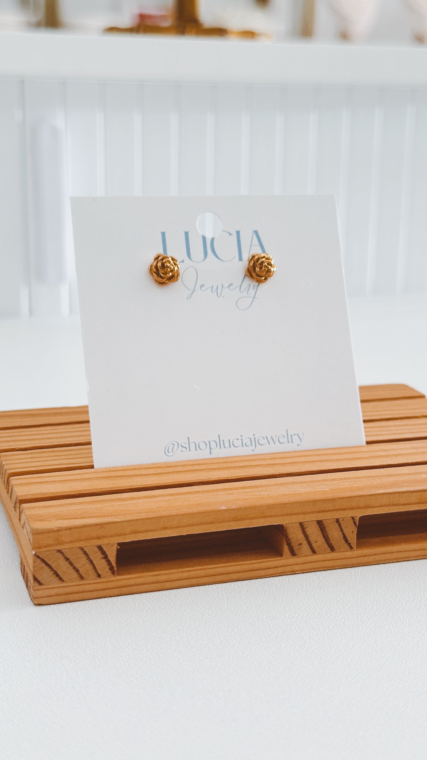 Dainty Rose Studs