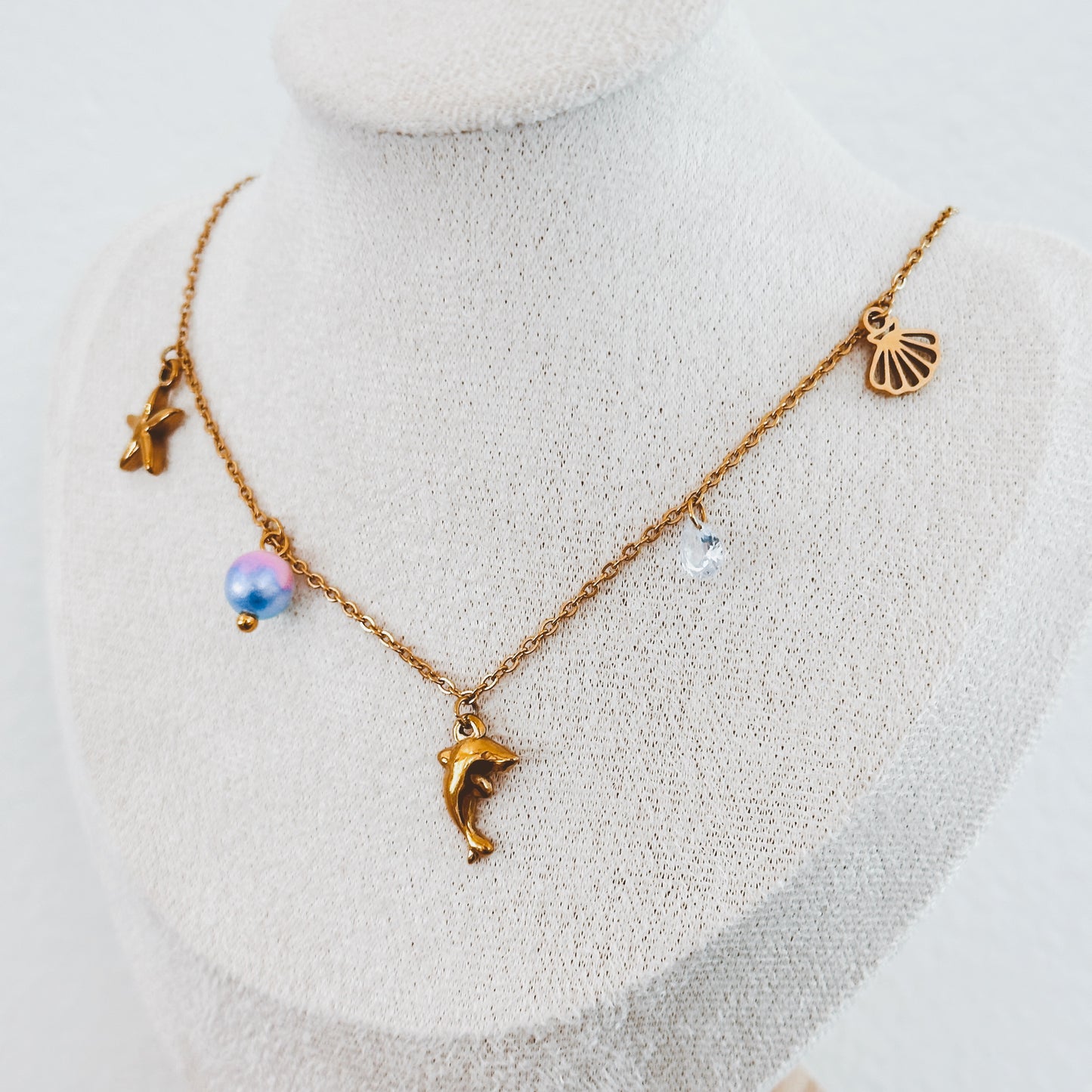 Colorful Beachy Charm Necklace