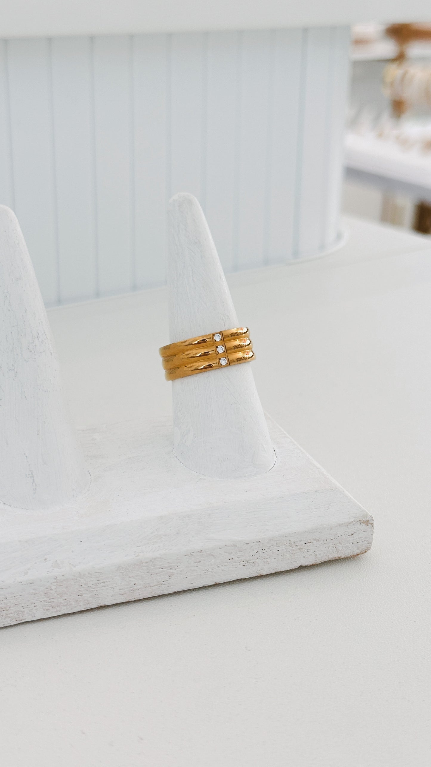 Triple Band CZ Ring