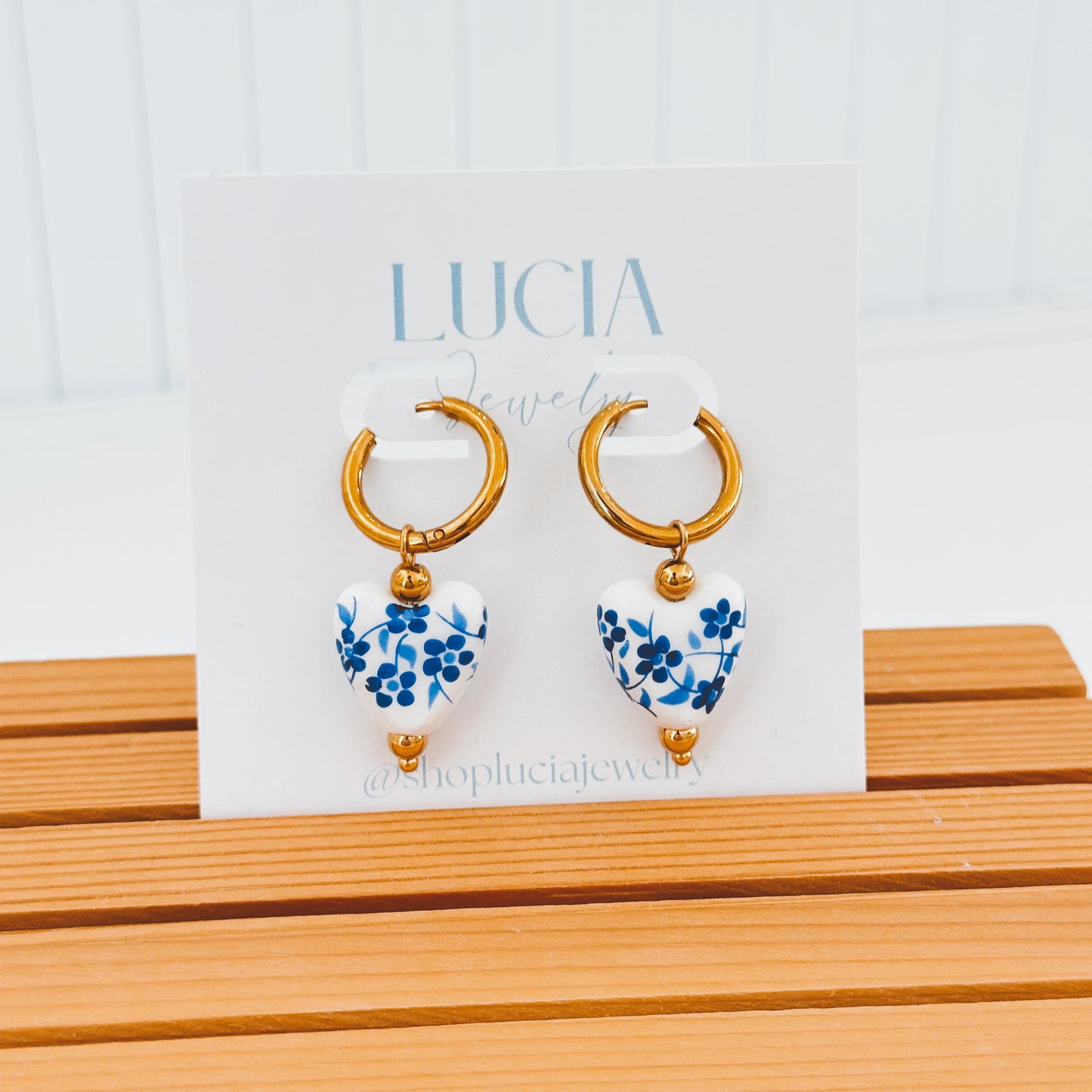 Tea-Party Style Heart Hoops