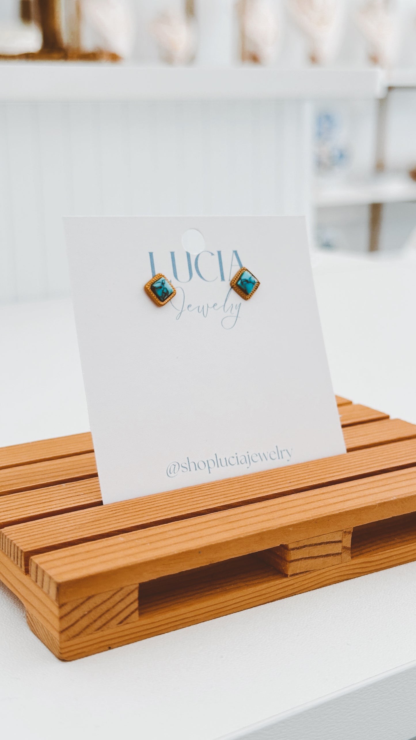 Dainty Turquoise Studs