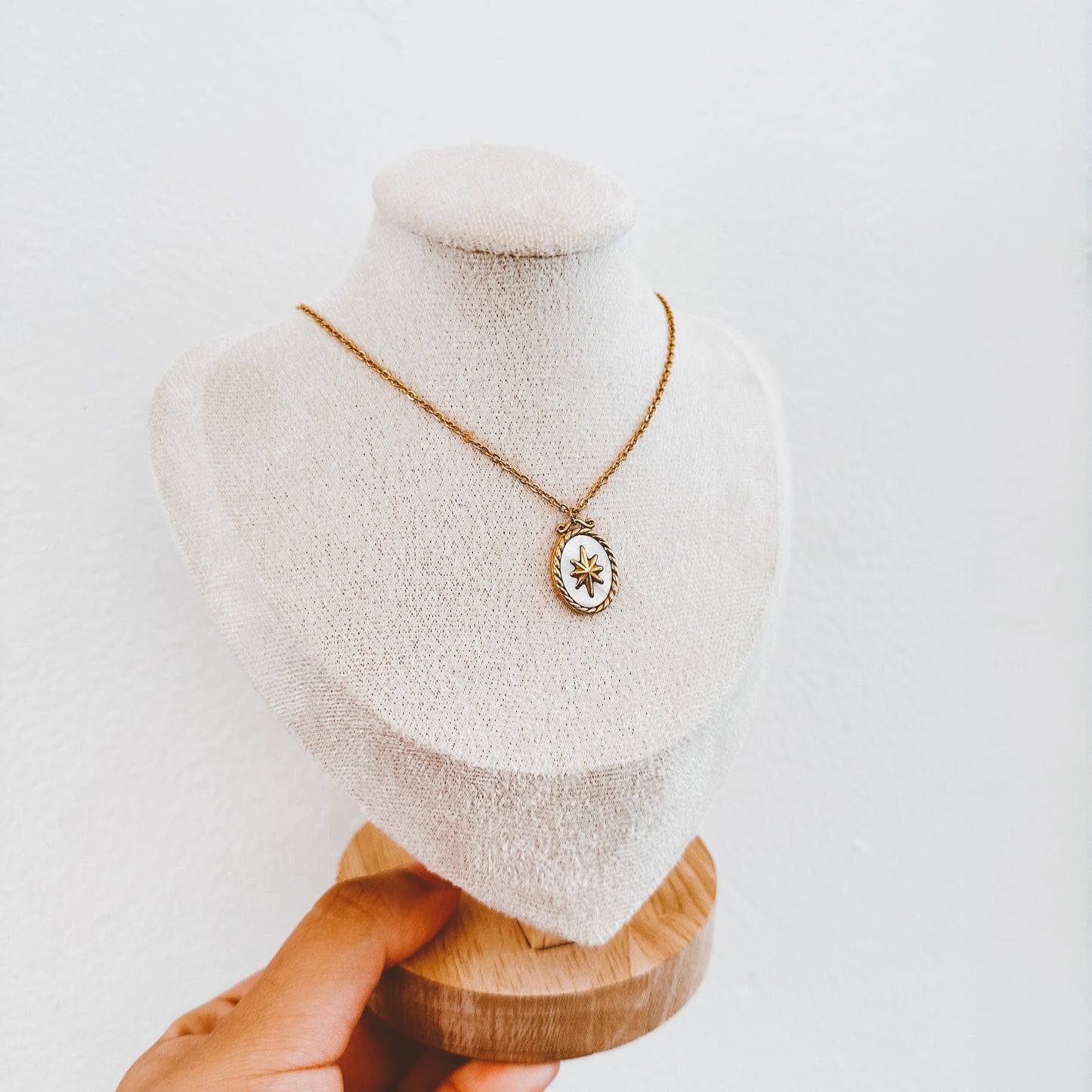 Shimmery North Star Necklace