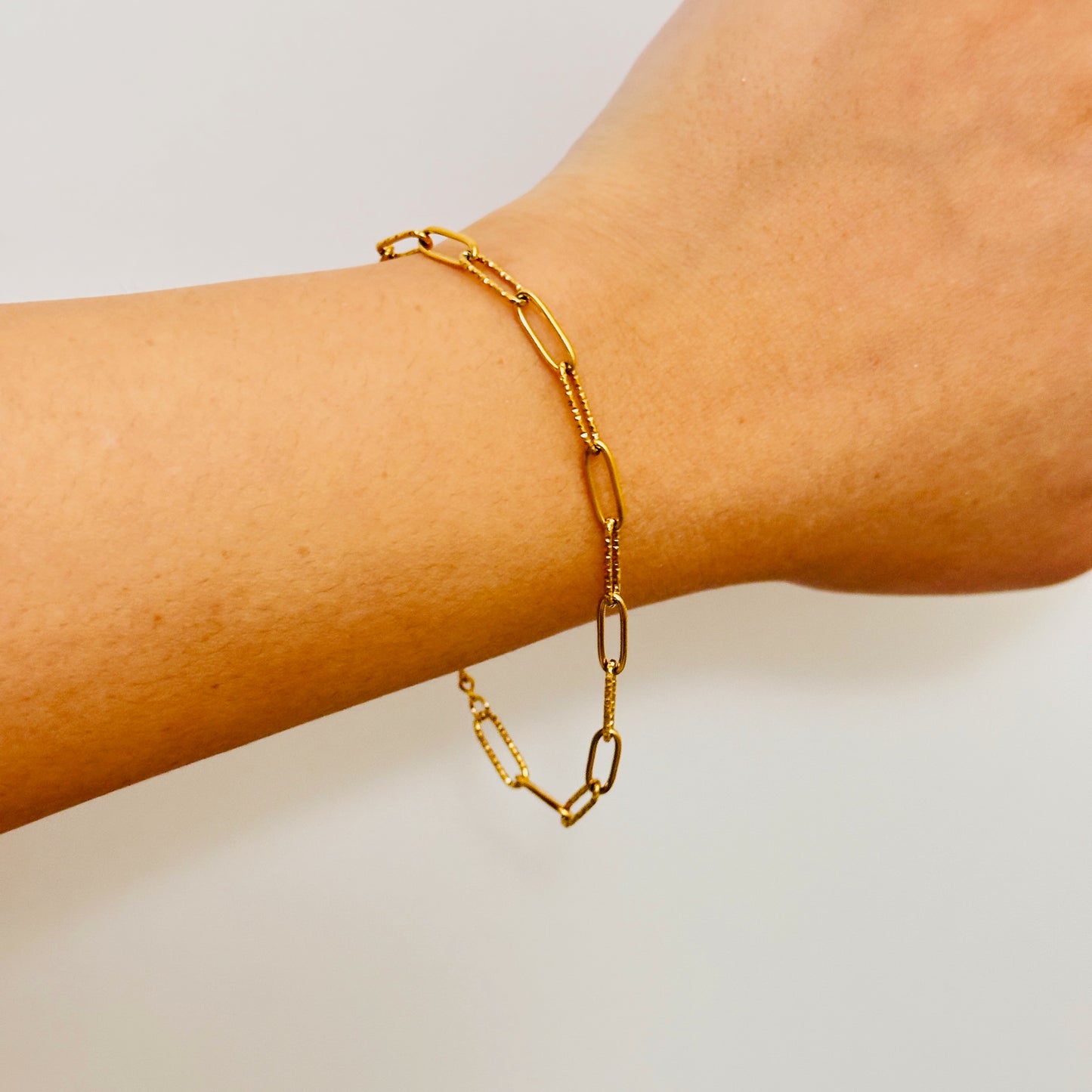 Diamond Cut Link Bracelet