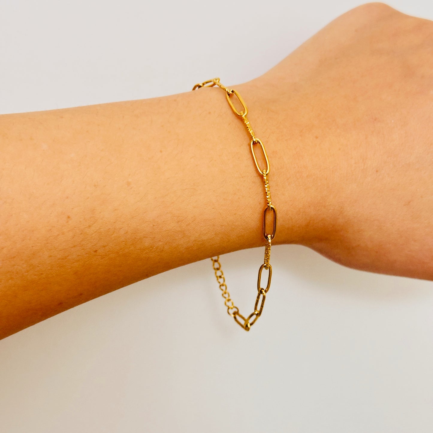 Diamond Cut Link Bracelet