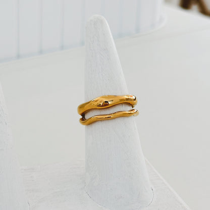 Wavy Stacked Ring
