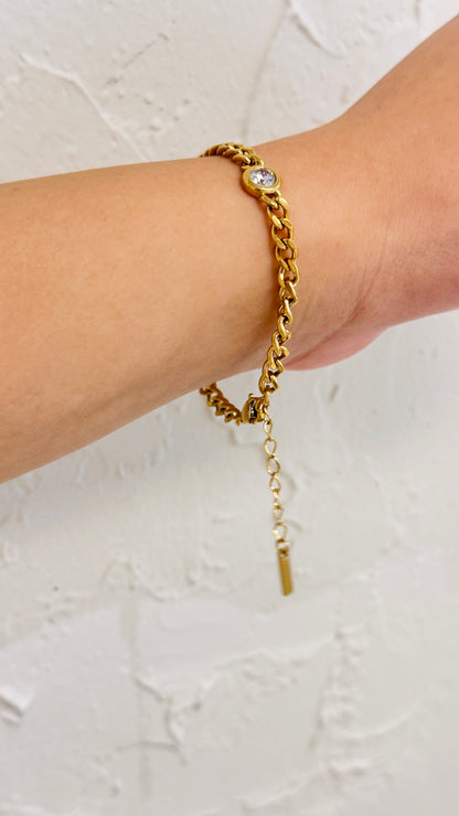 CZ Chain Link Bracelet