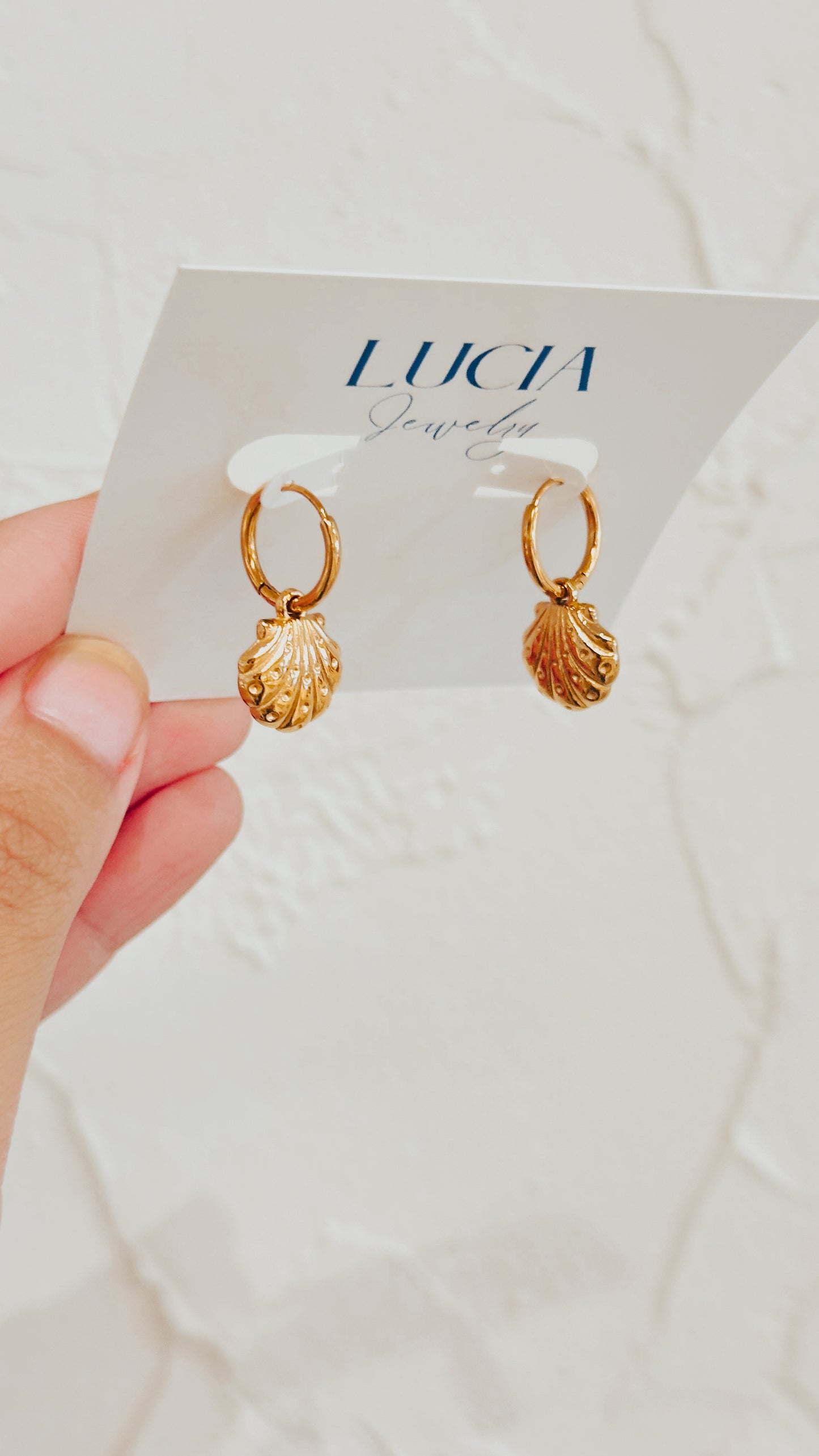 Scalloped Shell Hoops