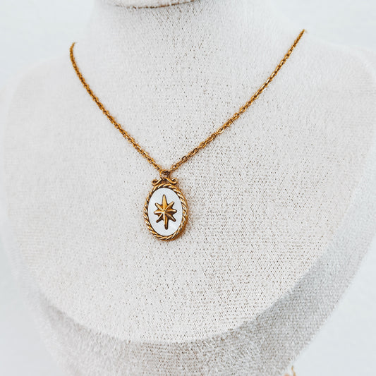 Shimmery North Star Necklace