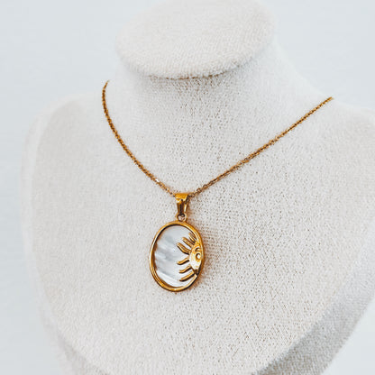 Shimmery Sun Necklace