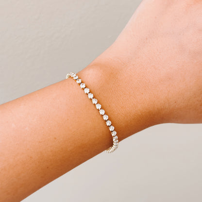 Dainty CZ Tennis Bracelet | Elegant & Minimalist