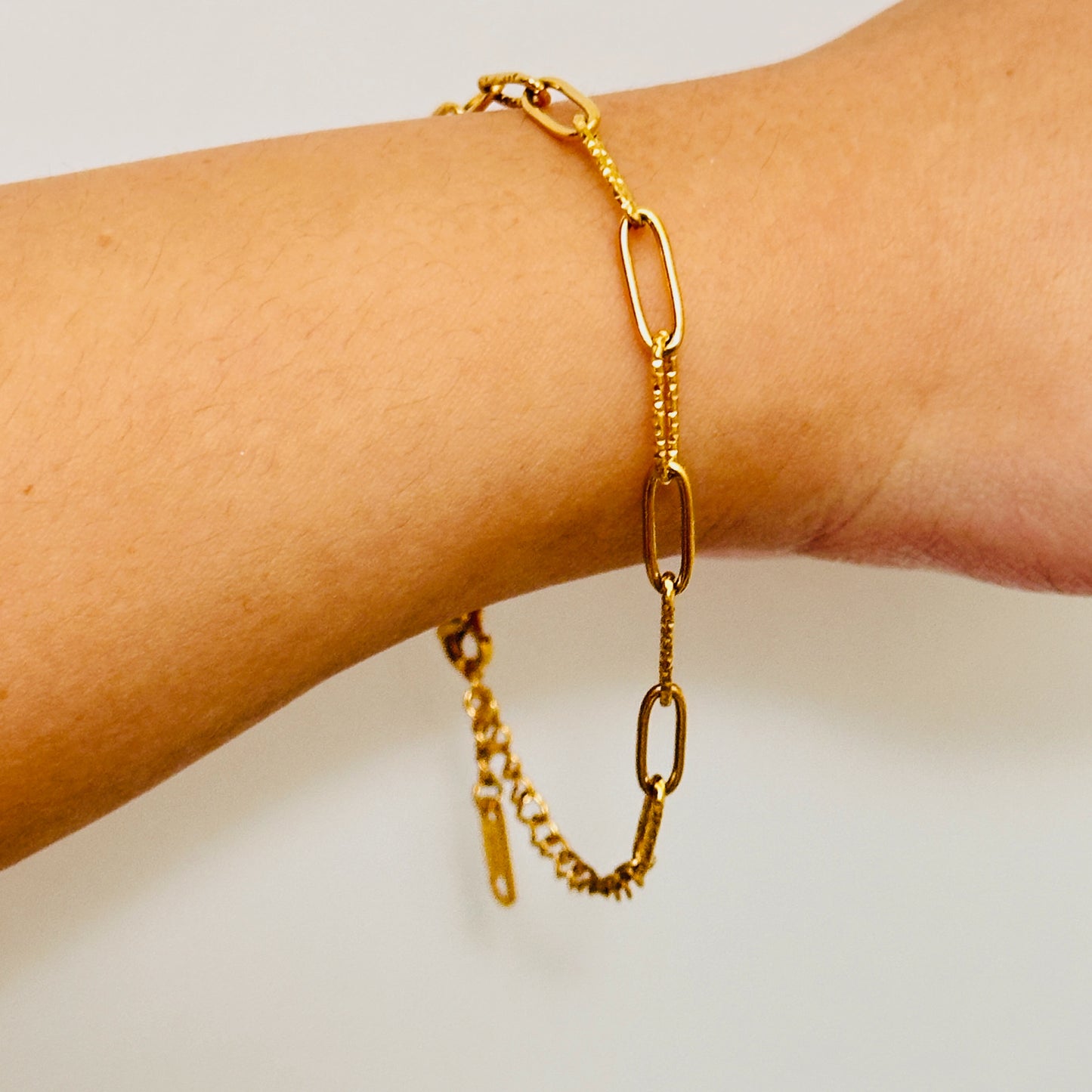 Diamond Cut Link Bracelet