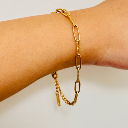 Diamond Cut Link Bracelet