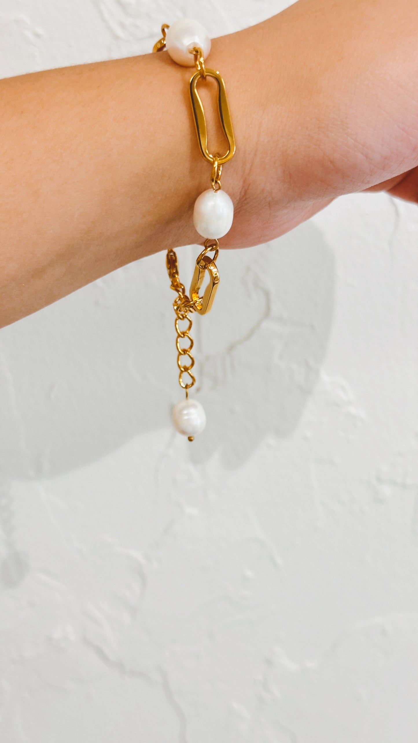 Baroque Pearl Link Bracelet