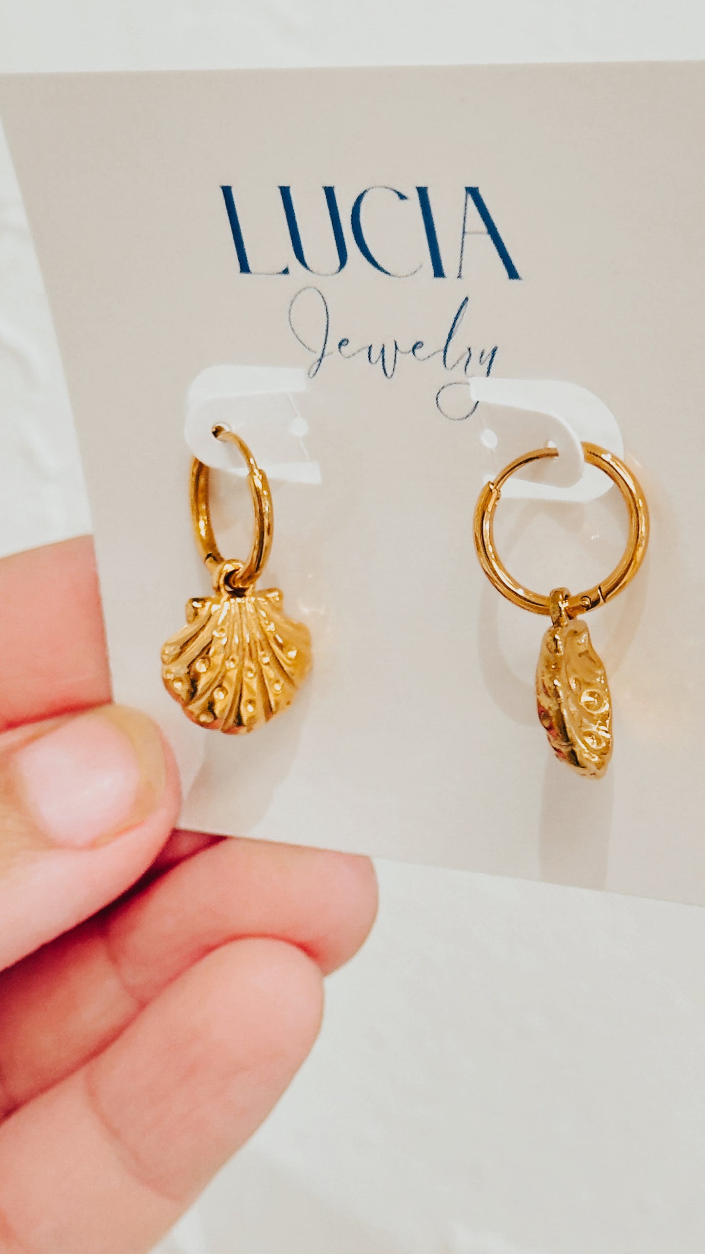 Scalloped Shell Hoops