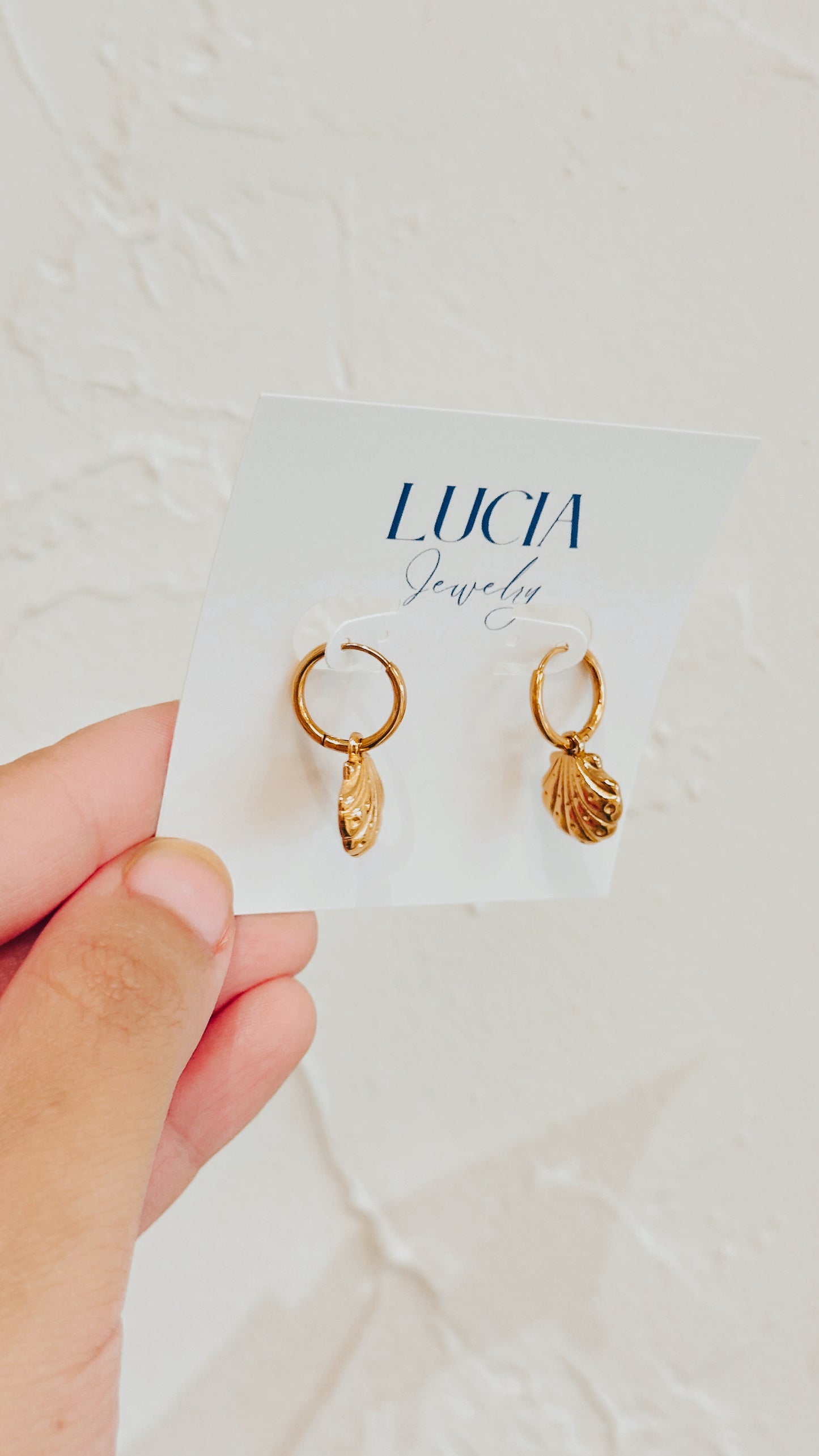 Scalloped Shell Hoops