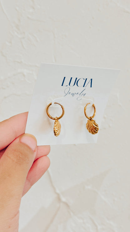 Scalloped Shell Hoops