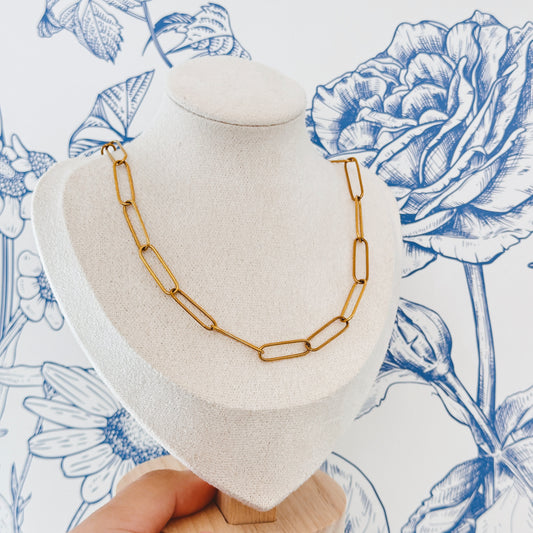 Wide-Link Paper-Clip Chain