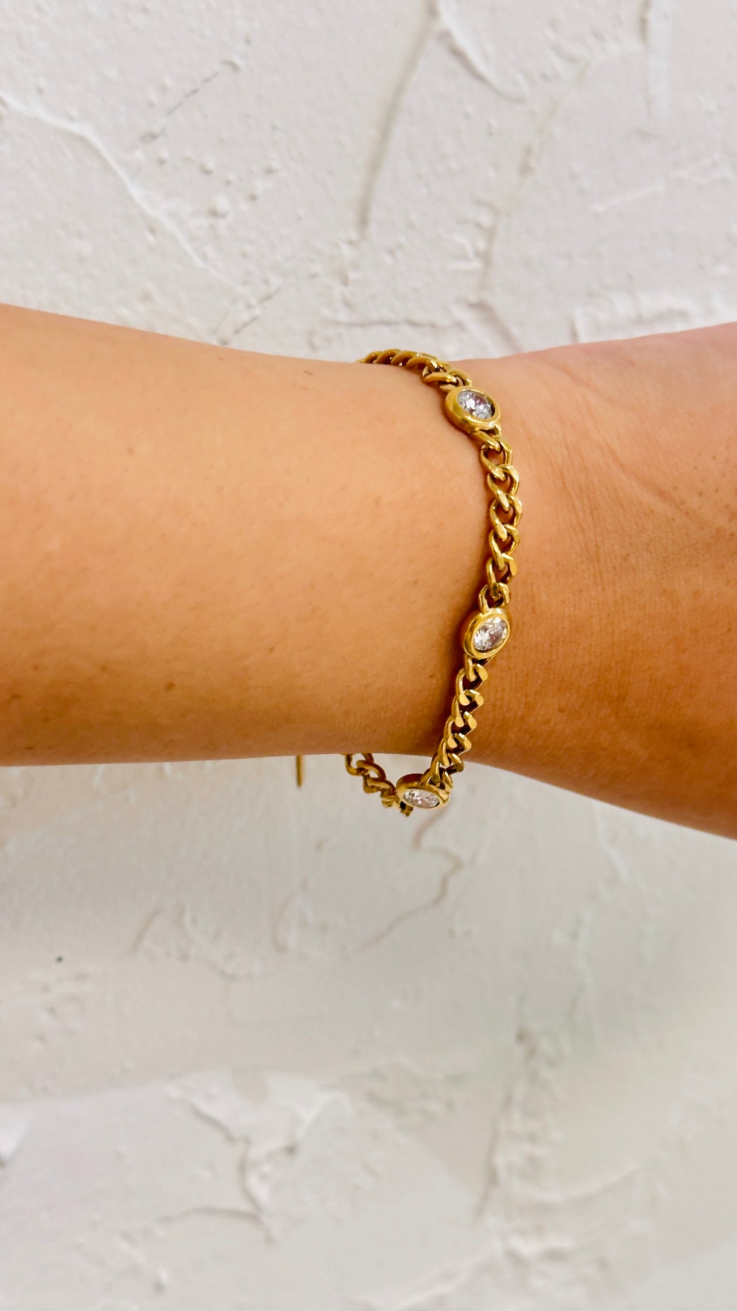 CZ Chain Link Bracelet