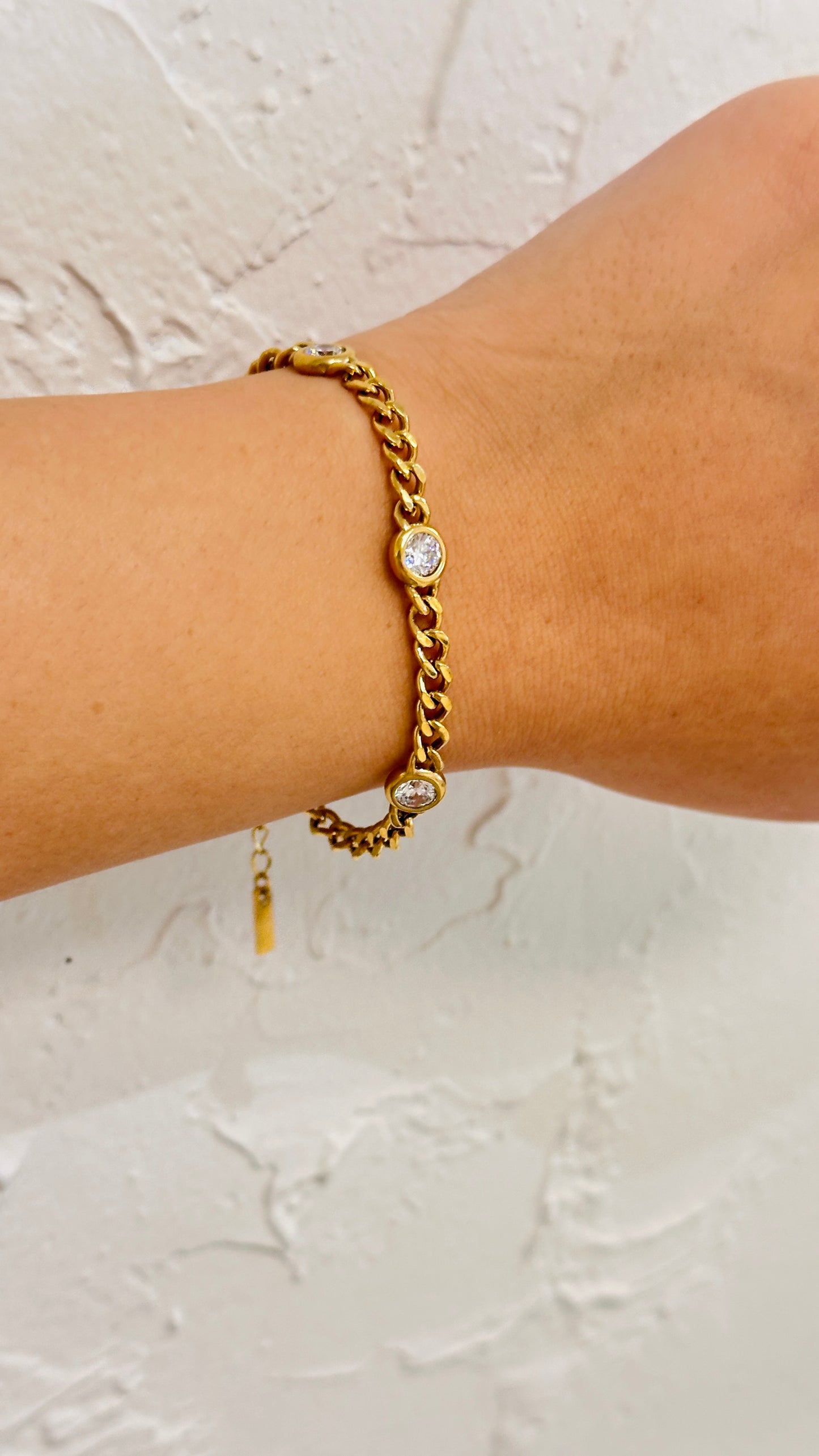 CZ Chain Link Bracelet