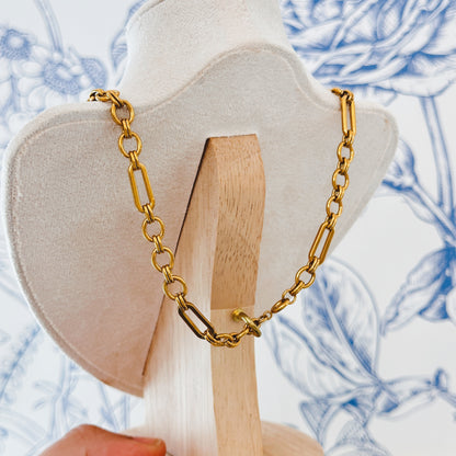 Mixed Hardware Link Necklace