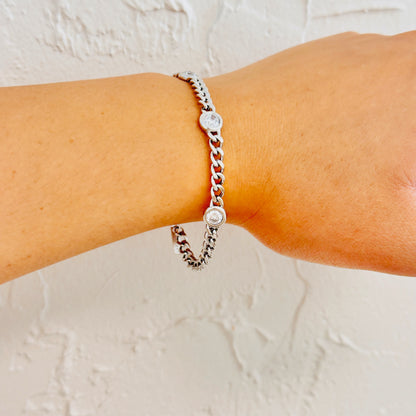 CZ Chain Link Bracelet
