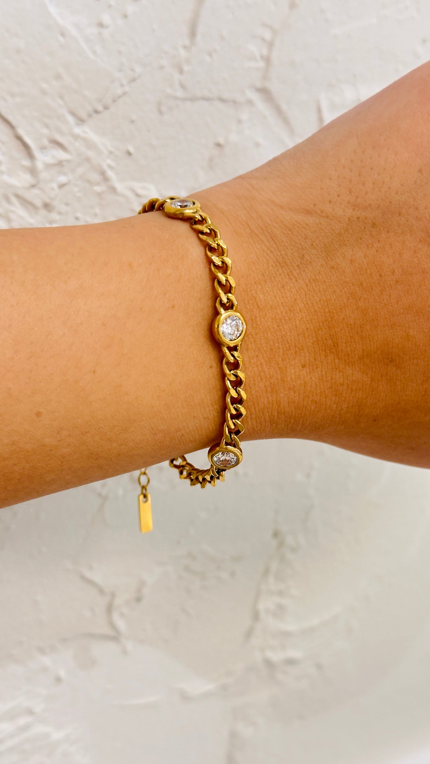 CZ Chain Link Bracelet