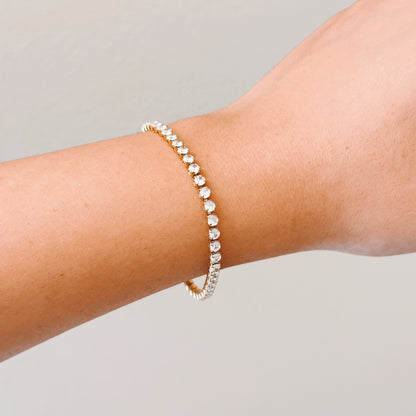 Dainty CZ Tennis Bracelet | Elegant & Minimalist