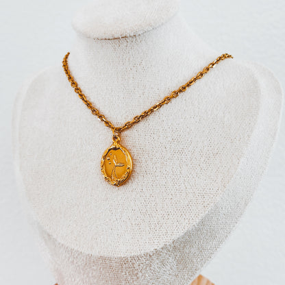 Reversible Mermaid Charm Necklace