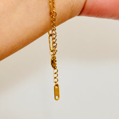 Diamond Cut Link Bracelet