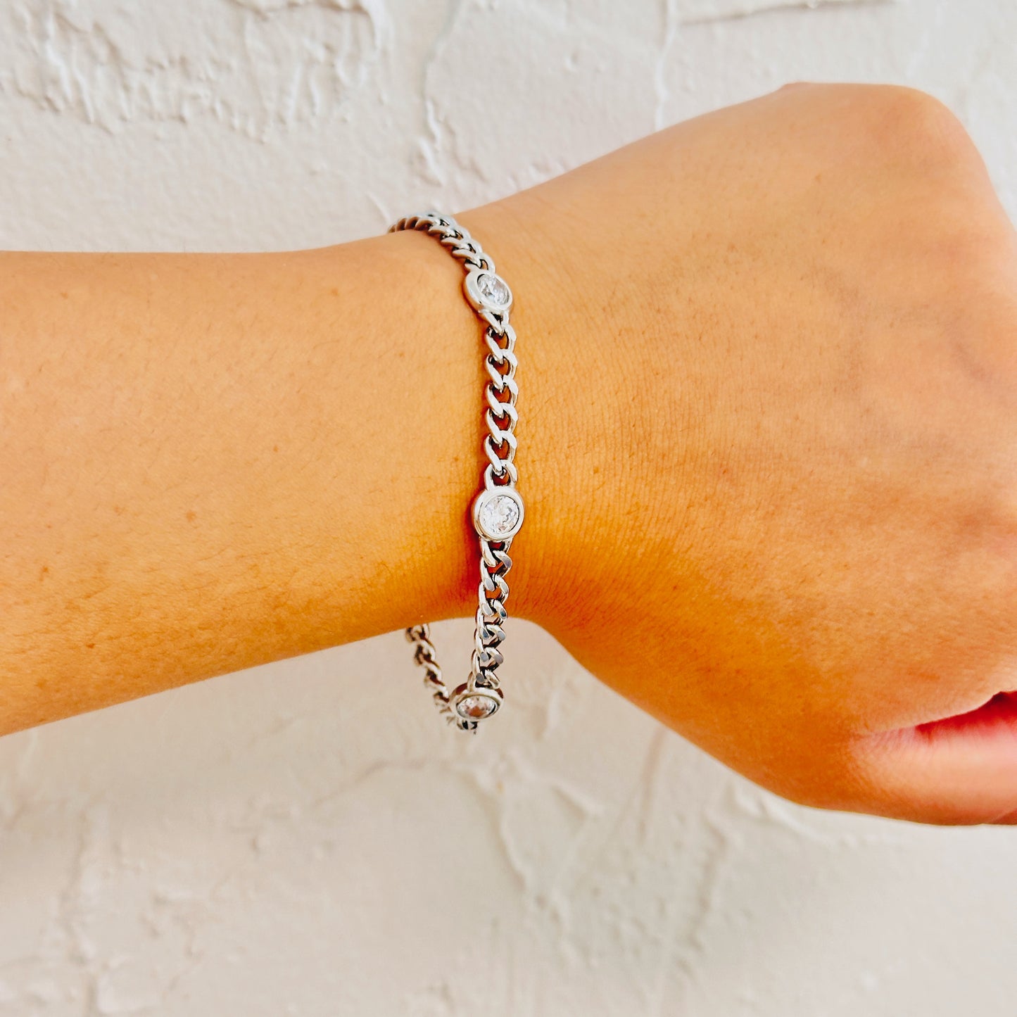 CZ Chain Link Bracelet