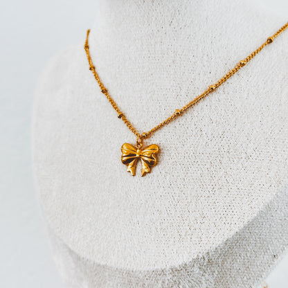 Dainty Bow Necklace